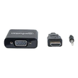 Manhattan HDMI auf VGA-Konverter, HDMI-Stecker auf VGA-Buchse, mit Audio, optionaler USB Micro-B-Str Produktbild Additional View 3 S
