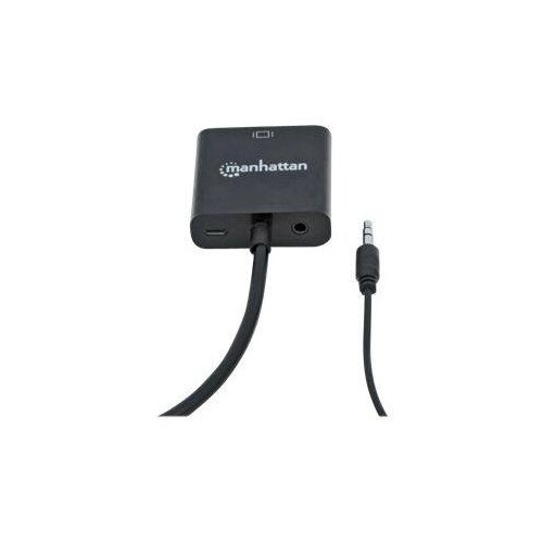 Manhattan HDMI auf VGA-Konverter, HDMI-Stecker auf VGA-Buchse, mit Audio, optionaler USB Micro-B-Str Produktbild Additional View 4 L