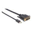 Manhattan Mini DisplayPort 1.2a to DVI-D 24+1 Cable (Clearance Pricing) Produktbild Additional View 2 S