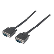 Manhattan VGA Monitor Cable, 1.8m, Black, Male to Male, HD15, Cable of higher SVGA Specification (fu Produktbild