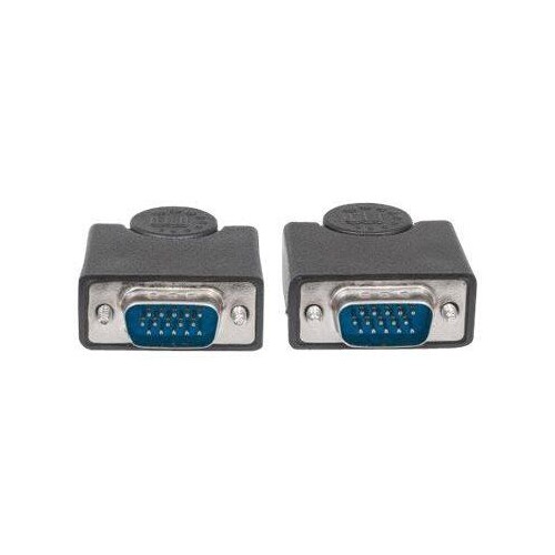 Manhattan VGA Monitor Cable, 1.8m, Black, Male to Male, HD15, Cable of higher SVGA Specification (fu Produktbild Additional View 2 L