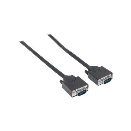 Manhattan VGA Monitor Cable, 1.8m, Black, Male to Male, HD15, Cable of higher SVGA Specification (fu Produktbild Additional View 4 L