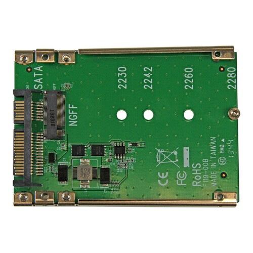 StarTech.com M.2 SSD auf 2.5 Zoll SATA Adapter / Konverter Produktbild Additional View 1 L
