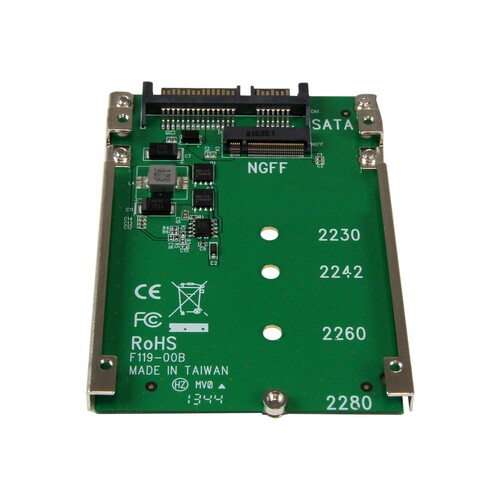 StarTech.com M.2 SSD auf 2.5 Zoll SATA Adapter / Konverter Produktbild Additional View 2 L