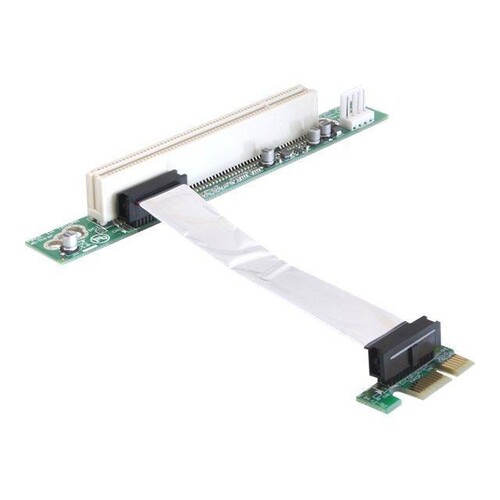 Delock Riser card PCI Express x1 > PCI 32Bit 5 V with flexible cable Produktbild Front View L
