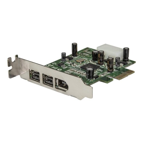 StarTech.com 3 Port 800+400 FireWire PCI Express Schnittstellen Low Profile Combo Karte Produktbild