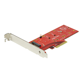 StarTech.com M2 PCIe SSD Adapter - x4 PCIe 3.0 NVMe / AHCI / NGFF / M-Key - Low Profile and Full Pro Produktbild