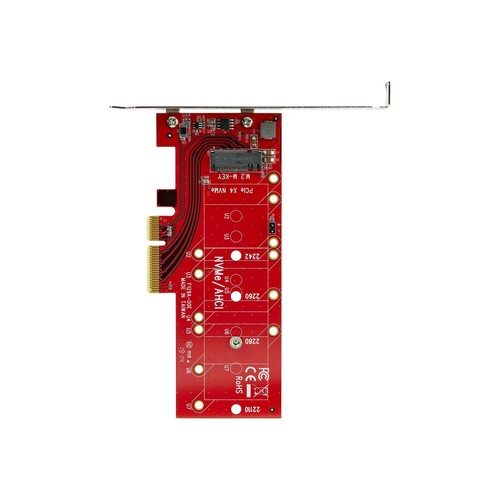 StarTech.com M2 PCIe SSD Adapter - x4 PCIe 3.0 NVMe / AHCI / NGFF / M-Key - Low Profile and Full Pro Produktbild Additional View 3 L