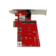 StarTech.com 2x M.2 NGFF SSD RAID Karte plus 2x SATA III Ports - PCIe - 2-fach M.2 RAID Controllerka Produktbild Additional View 3 S