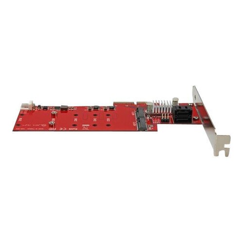StarTech.com 2x M.2 NGFF SSD RAID Karte plus 2x SATA III Ports - PCIe - 2-fach M.2 RAID Controllerka Produktbild Additional View 4 L