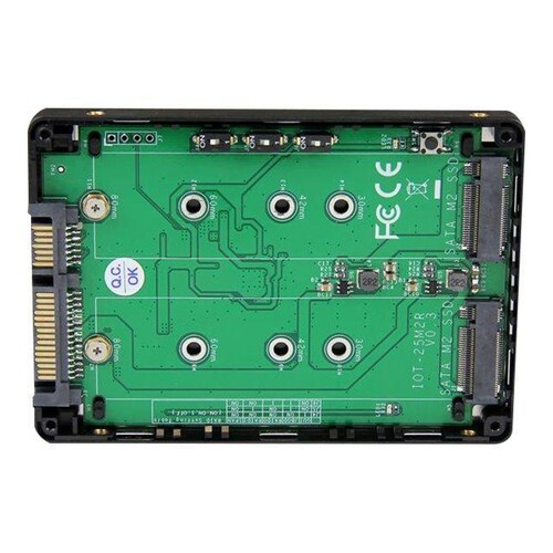 StarTech.com Dual M.2 SATA Adapter mit RAID - 2x M.2 SSD auf 2,5 SATA (6Gbit/s) Produktbild Additional View 4 L