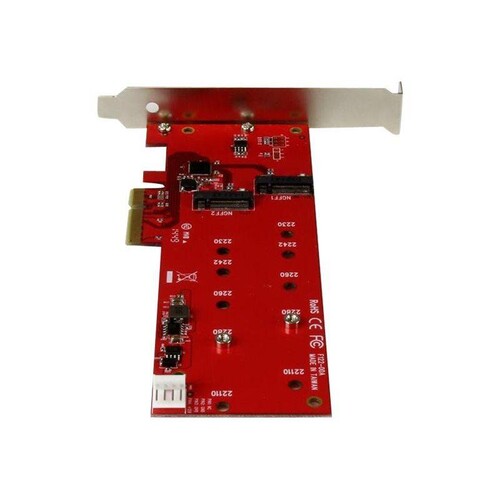 StarTech.com 2x M.2 SATA SSD Schnittstellenkarte Produktbild Additional View 2 L