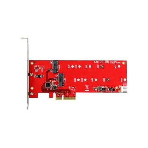 StarTech.com 2x M.2 SATA SSD Schnittstellenkarte Produktbild Additional View 4 L