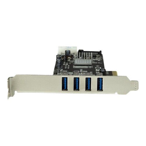 StarTech.com 4-Port USB 3.0 PCI Express Card Adapter - PCIe SuperSpeed USB 3.0 Expansion Card w/ 2 D Produktbild Additional View 1 L