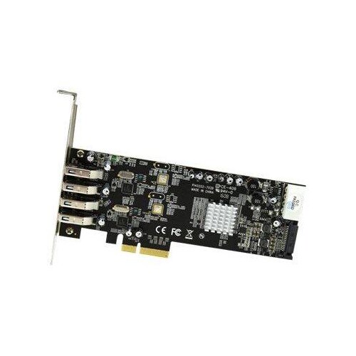 StarTech.com 4-Port USB 3.0 PCI Express Card Adapter - PCIe SuperSpeed USB 3.0 Expansion Card w/ 2 D Produktbild Additional View 3 L