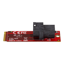 StarTech.com U.2 (SFF-8643) auf M.2 PCI Express 3.0 x4 Adapterkarte für 2,5" U.2 NVMe SSD - Schnitts Produktbild
