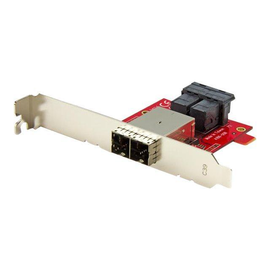 StarTech.com Mini-SAS Adapter - Dual SFF-8643 auf SFF-8644 - Voll und Low-Profile Slotblech - 12Gbit Produktbild