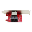 StarTech.com Mini-SAS Adapter - Dual SFF-8643 auf SFF-8644 - Voll und Low-Profile Slotblech - 12Gbit Produktbild Additional View 3 S