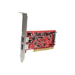 StarTech.com 2 Port USB 3.0 SuperSpeed PCI Schnittstellenkarte mit SATA-Stromanschluss Produktbild