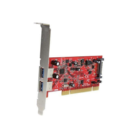 StarTech.com 2 Port USB 3.0 SuperSpeed PCI Schnittstellenkarte mit SATA-Stromanschluss Produktbild