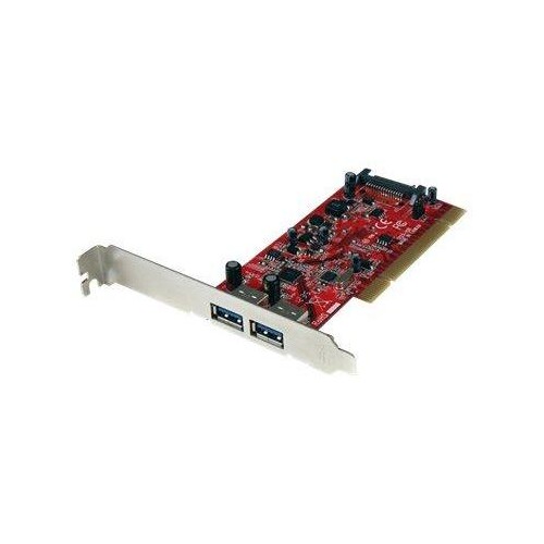 StarTech.com 2 Port USB 3.0 SuperSpeed PCI Schnittstellenkarte mit SATA-Stromanschluss Produktbild Additional View 2 L