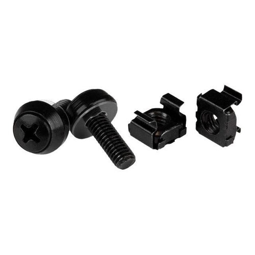 StarTech.com M6 x 12mm - Schrauben und Käfigmuttern Produktbild Front View L