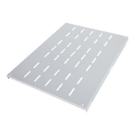 IC Intracom Intellinet 19" Fixed Shelf, 1U, 600mm Depth, Heavy-Duty, Max 100kg, Grey - Rack - Regal Produktbild
