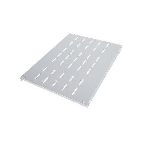 IC Intracom Intellinet 19" Fixed Shelf, 1U, 600mm Depth, Heavy-Duty, Max 100kg, Grey - Rack - Regal Produktbild