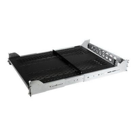 StarTech.com 2HE ausziehbarer belüfteter Fachboden für 19 Serverschrank mit Kabelführung / Produktbild