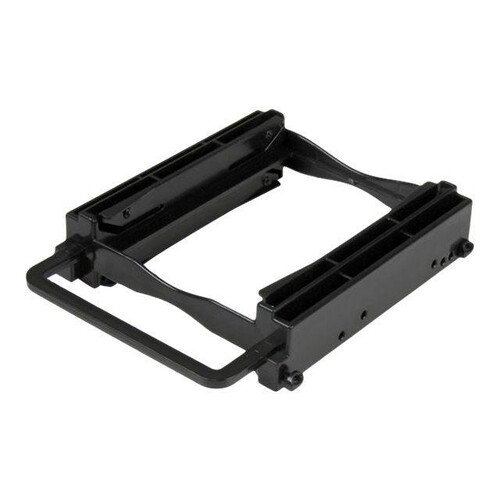 StarTech.com Dual 2,5 SSD/HDD Einbaurahmen für 3,5 Laufwerksschacht - Werkzeuglose Installation - 2 Produktbild Additional View 3 L