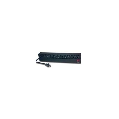 APC Basic Rack-Mount PDU - Steckdosenleiste (Rack - einbaufähig) Produktbild Front View L