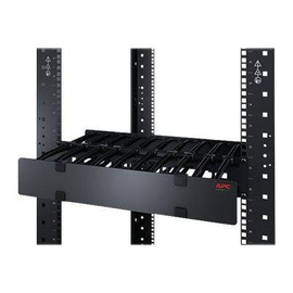 APC Horizontal Cable Manager Single-Sided with Cover - Rack - Kabelführungssatz - Schwarz - 1U - 48. Produktbild