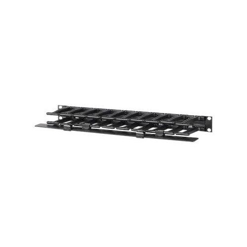 APC Horizontal Cable Manager Single-Sided with Cover - Rack - Kabelführungssatz - Schwarz - 1U - 48. Produktbild Additional View 2 L