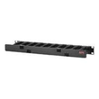 APC Horizontal Cable Manager Single-Sided with Cover - Rack - Kabelführungssatz - Schwarz - 1U - 48. Produktbild Additional View 3 S