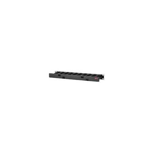 APC Horizontal Cable Manager Single-Sided with Cover - Rack - Kabelführungssatz - Schwarz - 1U - 48. Produktbild Additional View 3 L
