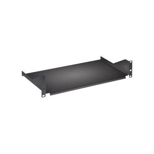 IC Intracom Intellinet 19" Cantilever Shelf, 2U, Fixed, Depth 400mm, Max 25kg, Black, Three Year War Produktbild Front View L