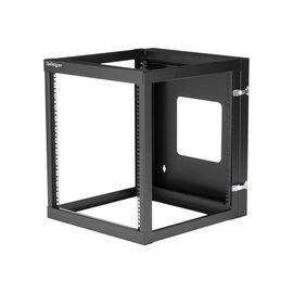 StarTech.com 12U Hinged Open Frame Wall Mount Server Rack - 4 Post 22 in. Depth Network Equipment Ra Produktbild