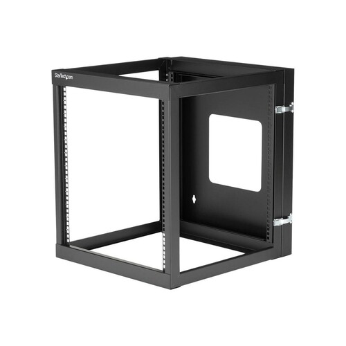 StarTech.com 12U Hinged Open Frame Wall Mount Server Rack - 4 Post 22 in. Depth Network Equipment Ra Produktbild