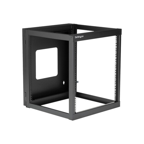 StarTech.com 12U Hinged Open Frame Wall Mount Server Rack - 4 Post 22 in. Depth Network Equipment Ra Produktbild Additional View 3 L