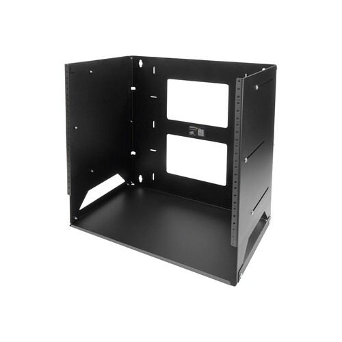 StarTech.com Wandmontage Server Rack mit Fachboden - 4HE - Anpassbar von 30,5 cm - 45,7cm - Rack (Wa Produktbild