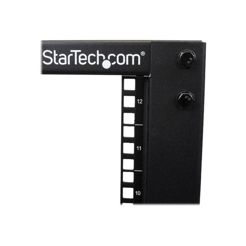 StarTech.com 12HE 4 Pfosten Open Frame Server Rack tiefenverstellbar mit Rollen / Nivellierfüße und Produktbild Additional View 2 L