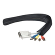 IC Intracom Manhattan FlexWrap Cable Tidy, 1.8m, Black, Tidies up and helps protect multiple cables, Produktbild