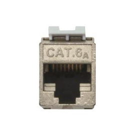 DIGITUS CAT 6A Keystone Modul, geschirmt mit intelligentem Kabelmanager Produktbild