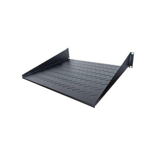 Intellinet 19" Cantilever Shelf, 2U, 2-Point Front Mount, 400mm Depth, Vented, Max 25kg, Black, Thre Produktbild