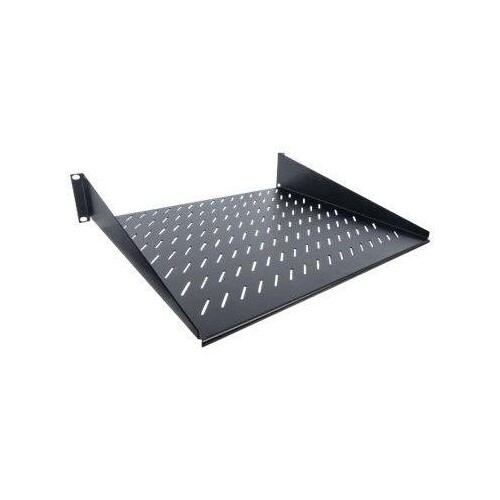Intellinet 19" Cantilever Shelf, 2U, 2-Point Front Mount, 400mm Depth, Vented, Max 25kg, Black, Thre Produktbild Additional View 2 L