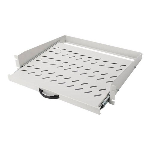 DIGITUS Ausziehbarer Fachboden zum Festeinbau an den vorderen 483 mm (19")-Profilschienen Produktbild Additional View 1 L