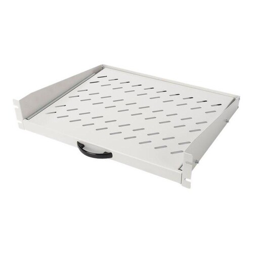 DIGITUS Ausziehbarer Fachboden zum Festeinbau an den vorderen 483 mm (19")-Profilschienen Produktbild Additional View 2 L