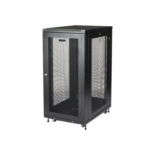 StarTech.com RK2433BKM Serverschrank (24HE, 78cm tiefes Gehäuse, Netzwerk Server Schrank, Datenschra Produktbild