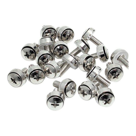 StarTech.com M6 x 12mm - Montageschrauben - 100er Pack - M6 Schrauben für Server Rack und Serverschr Produktbild