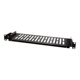 LogiLink Rack - Regal - Schwarz, RAL 9005 - 1U - 48.3 cm (19") Produktbild